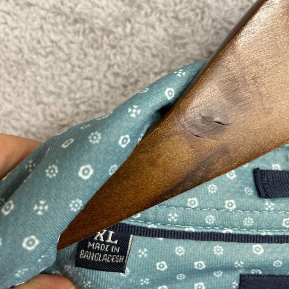 NEW Jachs New York Men's XL Short Sleeved Shirt Light Blue & White Dotted - Picture 8 of 10